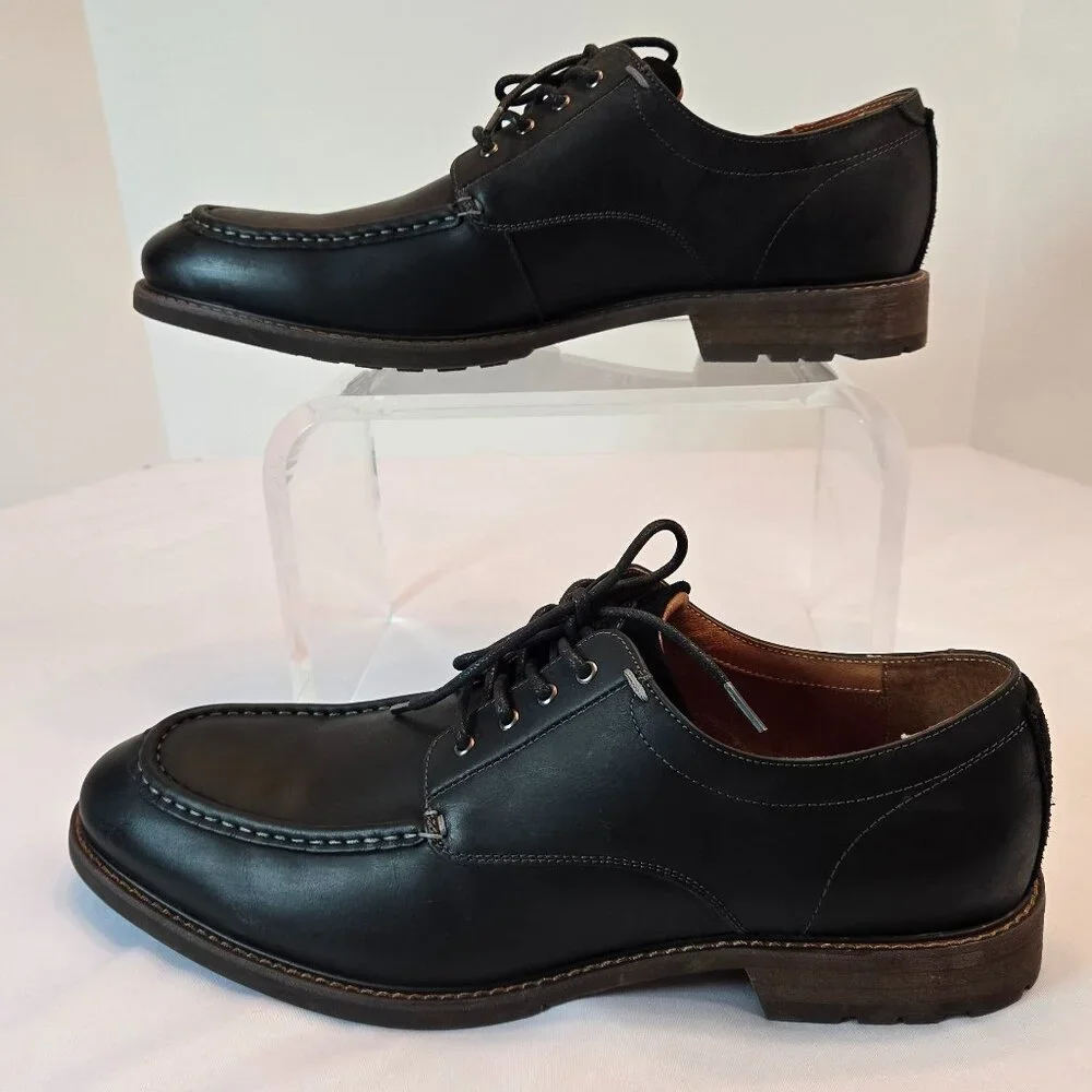 FLORSHEIM Men's Lodge Moc Toe Oxford Loafers Sz: 13 Black